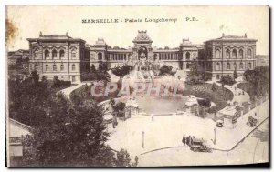 Old Postcard Marseilles Palais Longchamp