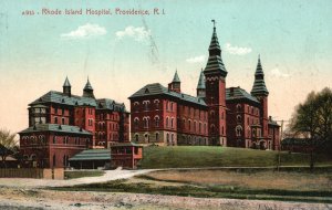 Vintage Postcard 1909 Rhode Island Hospital Health Services Providence RI