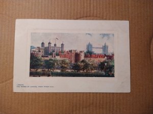 1900's The Tower of London, England TUCK Tuck's Oilette Postcard