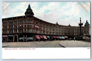 Indianapolis Indiana IN Postcard English Hotel Building Exterior c1905 Unposted