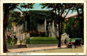 Vtg Providence Rhode Island RI The Antenaeum Subscription Library 1920s Postcard