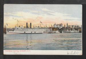 Steamer C W Morse,Steamboat Landing,Albany,NY Postcard 