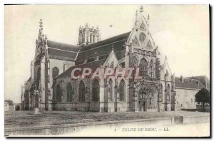 Postcard Old Brou Church Bourg