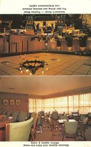 NATCHEZ, Mississippi MS  PRENTISS MOTEL Sabre & Saddle Lounge ROADSIDE  Postcard