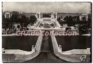 Modern Postcard Paris And Its Wonders D'Iena Bridge And The Palais De Chaillot