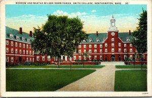 Vtg Morrow Smith Wilson Dormitories Dorms Smith College Northampton MA Postcard