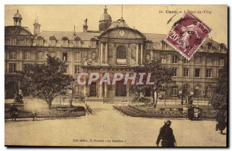 Old Postcard The City of Caen Hotel