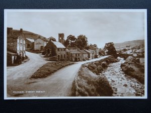 North Yorkshire Swaledale MUKER showing LITERARY INSTITUTE c1930 RP Postcard