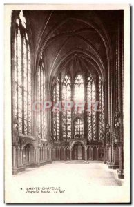 Old Postcard Sainte-Chapelle Chapel High Nef Paris