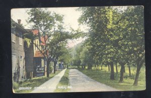 MILL HALL PENNSYLVANIA PA. CHURCH STREET SCENE RESIDENCE VINTAGE POSTCARD