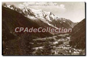 Old Postcard Argentieres and Mont Blanc