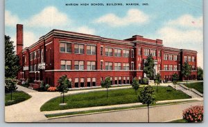 Marion High School  Indiana  County   Postcard  1921  Graduation