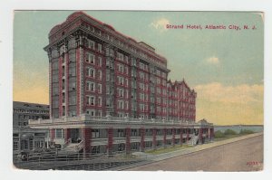 P2379, 1912 postcard the strand hotel atlantic city new jersey w/old usa stamp