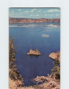 Postcard The Phantom Ship From Sun Notch, Crater Lake National Park, Oregon