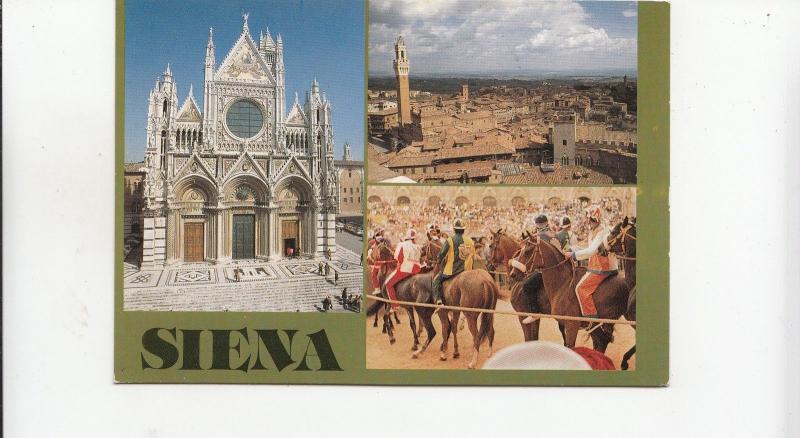 BF23174 siena il duomo panorama il palio  italy  front/back image