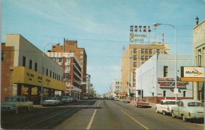 Postcard 1st Ave North Looking west from Post Office Billings Montana MT