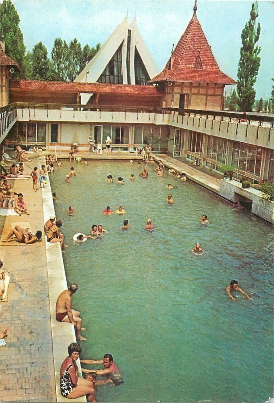 Romania Oradea Baile felix vedere piscina Postcard