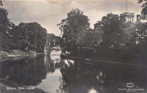 MOTALA SWEDEN GOLA KANAL~AKTA REAL PHOTO POSTCARD c1910s