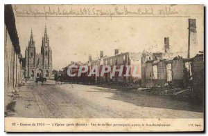 Old Postcard War of 1914 The Thorn near Reims View of the main after the bombing