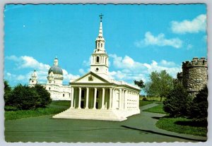 St Martin-in-the-Fields, Woodleigh Replicas, Kensington PEI, 1976 Postcard