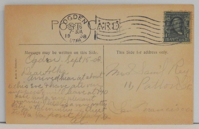 Mormon Tabernacle, Ogden, Utah - Postcard