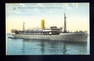 LS3692 - Belgian Liner - Belgian Maritime Congo Line - Thysville - postcard