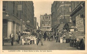 New York London Life Market Soho  1951 Latin Quarter 9 Skilton Postcard 22-10659 