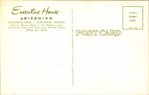 Postcard Executive House Resort Hotel Scottsdale Road in Scottsdale Arizona