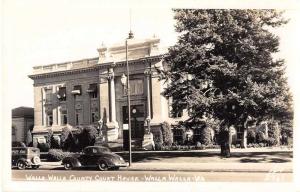 Walla Walla Washington Court House Real Photo Antique Postcard J53957