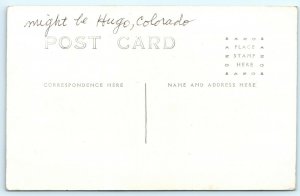 c1910s Hugo, Colorado House Home Residence & People RPPC Real Photo Postcard A12 