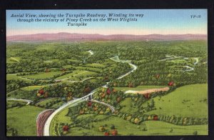 West Virginia Turnpike PINEY CREEK Aerial View Turnpike Roadway - LINEN