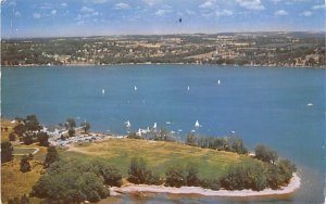 Sailing Skaneateles Lake, New York Postcard