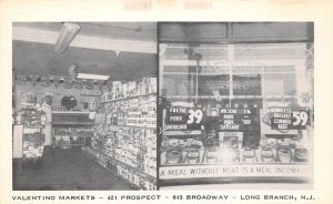 Long Branch New Jersey Valentino Markets, B/W Photo Print Vintage PC U10111