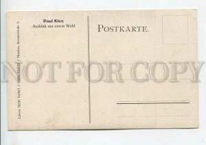 444232 Paul KLEE View from forest AVANT-GARDE Vintage postcard