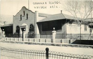 Postcard RPPC 1920s Arizona Hayden Grammar School occupation AZ24-2413