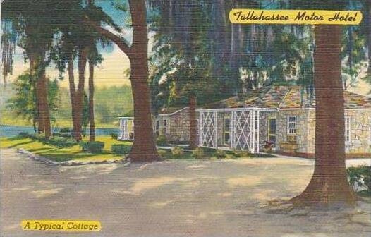 Florida Tallahassee Tallahassee Motor Hotel A Typical Cottage