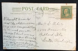 Used Postcard Happy New Year PM-1909 LB