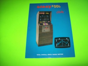 CRAZY FOOT 1973  VIDEO ARCADE GAME MACHINE SALES FLYER Ping Pong Vintage Promo