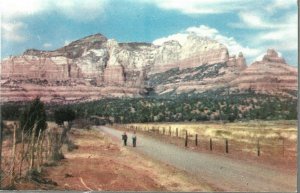 Oak Creek Red Sandstone Flagstaff Arizona Vintage Postcard