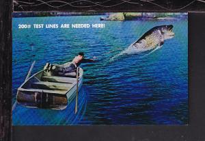 200 # Test Lines Are Needed Here,Exaggerated Fish Postcard 