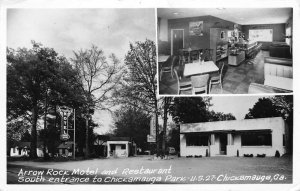 Chickamauga Georgia Arrow Rock Motel and Restaurant Vintage Postcard AA68519