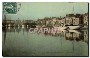 Old Postcard Le Havre on the Quai d'Orleans Yacht Basin Trade