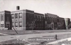 North Dakota Grafton Public School Real Photo