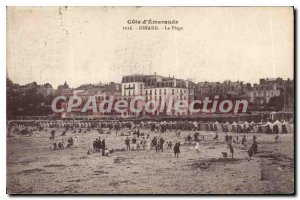 Old Postcard Dinard The Beach