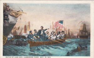 Battle Of Lake Erie Commodore Perry Sept 10, 1813 Painting by W H Powell Curt...