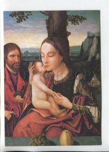 469501 Czechoslovakia Bratislava Flemish painting holy family postcard