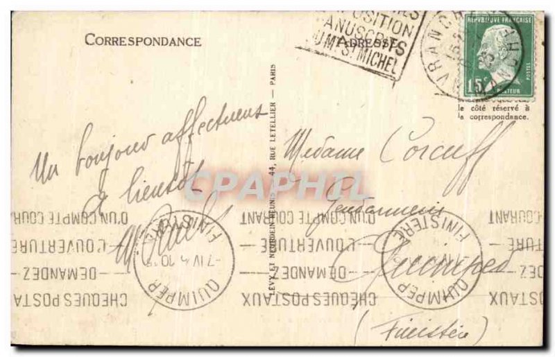 Old Postcard Avranches Jardin des Plantes