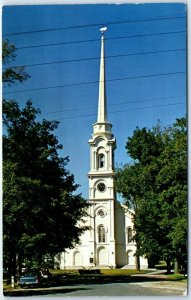 Postcard - First Congregational Church - Lee, Massachusetts