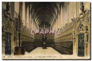 Old Postcard Organ Albi Cathedrale Sainte Cecile