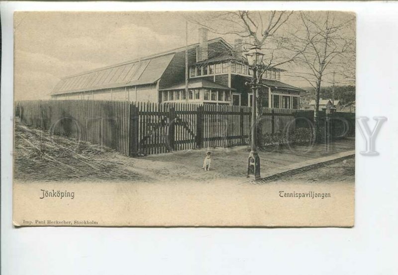 435937 SWEDEN Jonkoping Tennispaviljongen Tennis Pavilion Vintage postcard